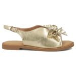 Womens gold flower sandals Filippo DS7891 - Image 2