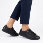 Womens leather barefoot shoes, openwork, black, Gino Fabiani OL38-6 - Image 5