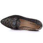 Womens leather openwork shoes, black, Cambell 35307 - Image 3