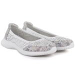 Womens leather openwork shoes, white, S.Barski 7036 - Image 4