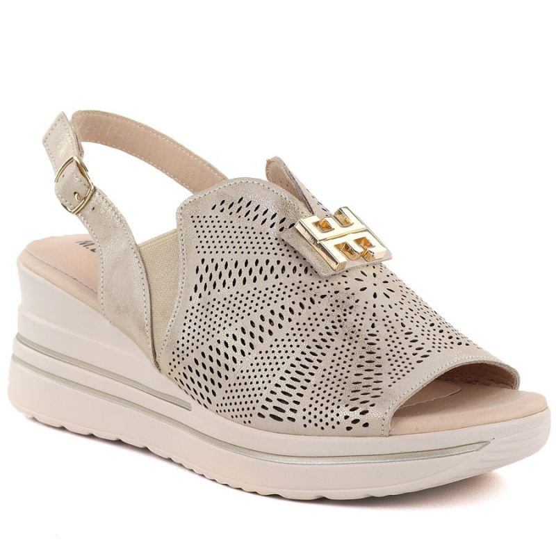 lupin-wear-ca-women-s-leather-sandals-on-a-platform-gold-wedge-m-daszy-ski-25144-4-2317316 Womens leather sandals on a platform, gold wedge M.Daszyński 25144-4 - Image 1