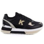 Womens leather sports shoes black Kobbo 100102 - Image 2