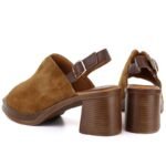 Womens leather suede high-heeled sandals Vinceza 26-39995 - Image 3