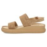 Womens leather wedge sandals camel Filippo DS7746 - Image 2