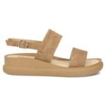 Womens leather wedge sandals camel Filippo DS7746 - Image 3