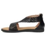 Womens openwork black sandals Filippo DS7889 - Image 3