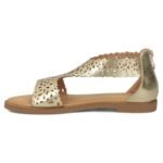 Womens openwork gold sandals Filippo DS7889 - Image 3