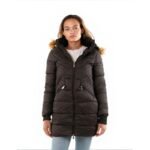 Womens PARKA Geographical Norway ABEILLE BLACK DISTRI LADY 2601-9 DBC BLACK (WY4579F/GN-NOIR) - Image 4