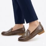 Womens patent leather shoes, beige, Potocki 19337 - Image 5