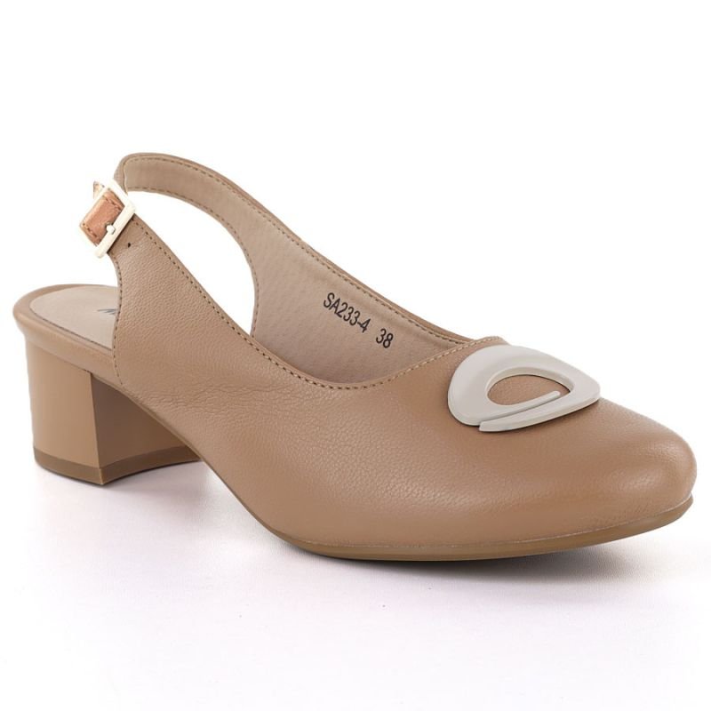 lupin-wear-ca-women-s-pumps-with-an-open-heel-light-brown-m-daszy-ski-sa233-4-2317325 Womens pumps with an open heel, light brown, M.Daszyński SA233-4 - Image 1