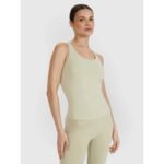 Womens quick-drying slim yoga and pilates top 4F 4FWSS25TFSLF428-42S