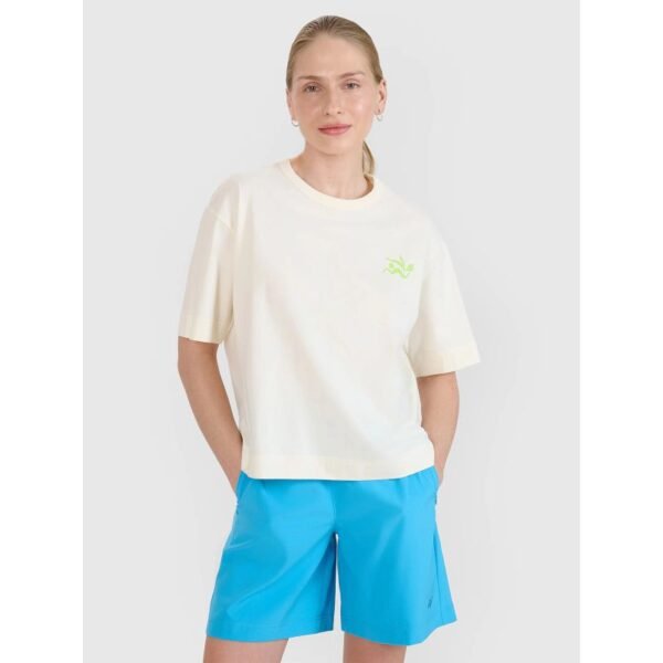 Womens regular printed T-shirt 4F 4FWSS25TTSHF1967-11S