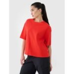 Womens regular waffle knit T-shirt 4F 4FRSS25TTSHF2651-62S - Image 3