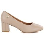 Womens Sergio Leone PB404 coffee block heel pumps