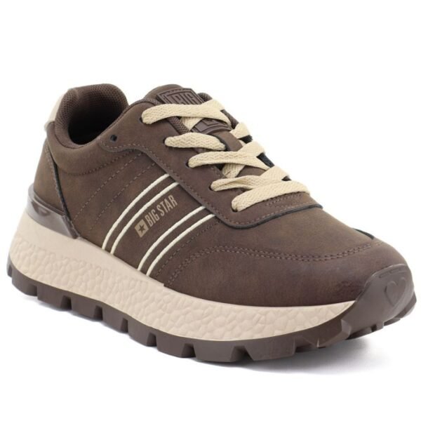 Womens sneakers on a brown platform Big Star UU274040