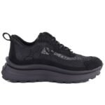 Womens sneakers with mesh and rhinestones black Goe TT2N4041 - Image 2