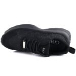 Womens sneakers with mesh and rhinestones black Goe TT2N4041 - Image 3