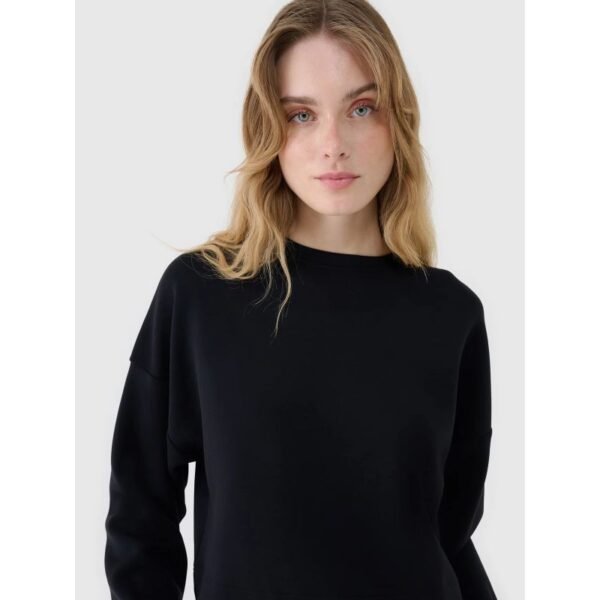 Womens sweatshirt with open zipper and modal 4F 4FWSS25TSWSF1576-20S