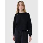 Womens sweatshirt with open zipper and modal 4F 4FWSS25TSWSF1576-20S - Image 4