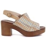 Womens wicker heeled sandals M.Daszyński MR23126-7 - Image 2