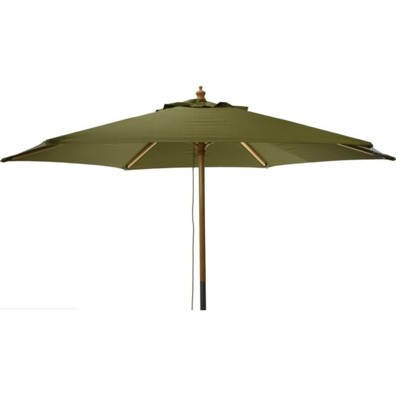 lupin-wear-ca-wooden-garden-umbrella-250-cm-foldable-green-2023182 WOODEN GARDEN UMBRELLA 250 CM FOLDABLE GREEN - Image 1