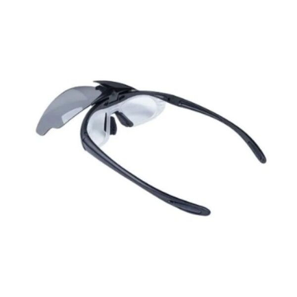 Wosport Black Shooting Glasses - 3 Interchangeable Lenses, Strap