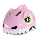 Wozinsky Childrens Bike Helmet Dinosaur Pattern S - Pink - Image 2