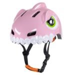 Wozinsky Childrens Bike Helmet Dinosaur Pattern S - Pink