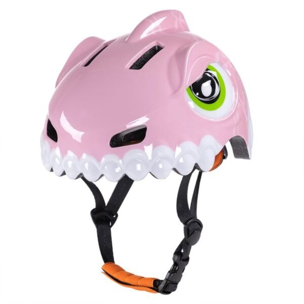 Wozinsky Childrens Bike Helmet Dinosaur Pattern S - Pink