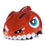 Wozinsky Childrens Bike Helmet Dinosaur Pattern S - Red - Image 2