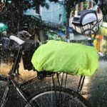 Wozinsky Universal Waterproof Rain Cover for Bike Pannier Bag or Backpack green (WBB5YW) - Image 2