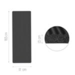 Wozinsky WNSP-15C Exercise Mat 183 x 61 x 1.5 cm Thick Gymnastics Mat for Yoga and Fitness - Black - Image 4