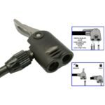 XQMAX PRO WORKSHOP/BICYCLE PUMP 160Psi (11Bar) WITH PRESSURE GAUGE SMALL BASE - Image 4