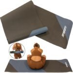 YOGA AND FITNESS MAT TPE ANTI-SLIP BLACK AND BLUE ENERO FIT