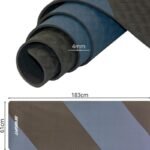 YOGA AND FITNESS MAT TPE ANTI-SLIP BLACK AND BLUE ENERO FIT - Image 5
