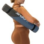 YOGA AND FITNESS MAT TPE ANTI-SLIP BLACK AND BLUE ENERO FIT - Image 6
