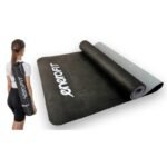 YOGA AND FITNESS MAT TPE ANTI-SLIP BLACK AND GREY ENERO FIT - Image 3
