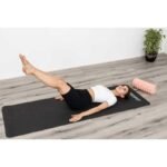YOGA AND FITNESS MAT TPE ANTI-SLIP BLACK AND GREY ENERO FIT - Image 4