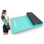 YOGA AND FITNESS MAT TPE ANTI-SLIP MINT-GRAY ENERO FIT - Image 3