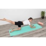 YOGA AND FITNESS MAT TPE ANTI-SLIP MINT-GRAY ENERO FIT - Image 4