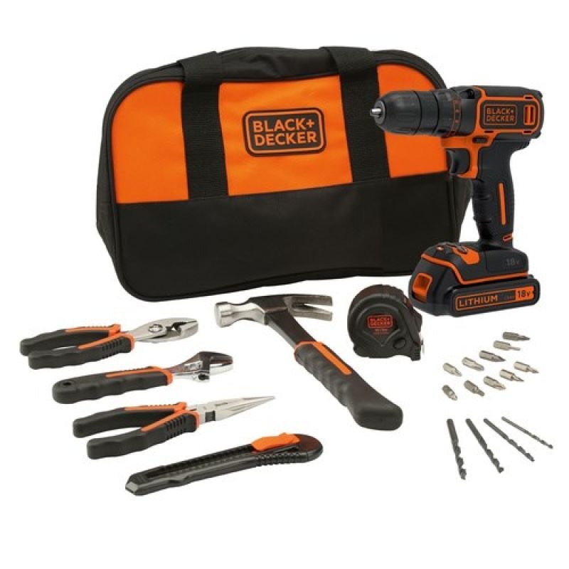 lupin-wear-ca-18v-cordless-drill-driver-bdcdc18htsa-qw-black-decker-2732503 18V Cordless Drill Driver BDCDC18HTSA-QW Black Decker - Image 1
