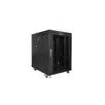 19" 15U 600x800 black LCD glass door rack cabinet Lanberg (Flat Pack) V2 - Image 6