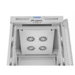 19" 15U 600x800 gray glass door LCD installation rack cabinet Lanberg (Flat Pack) V2 - Image 6