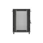 19" 22U 800x1200 black Lanberg floor-standing rack cabinet with perforated doors (flat pack) - Image 8