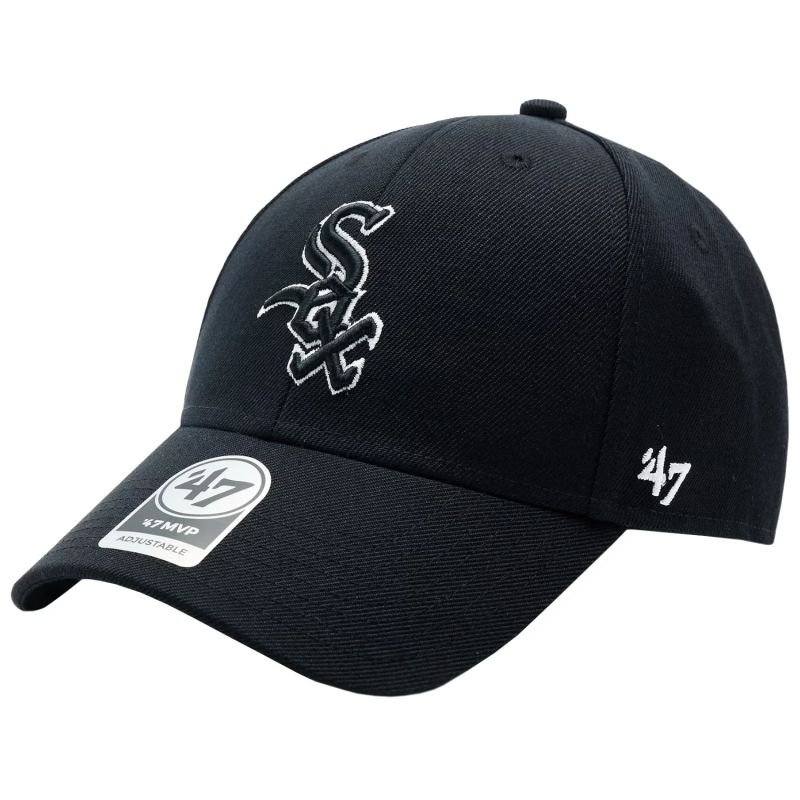 lupin-wear-ca-47-brand-mlb-chicago-white-sox-cap-b-mvpsp06wbp-bk-1145573 47 Brand MLB Chicago White Sox Cap B-MVPSP06WBP-BK - Image 1