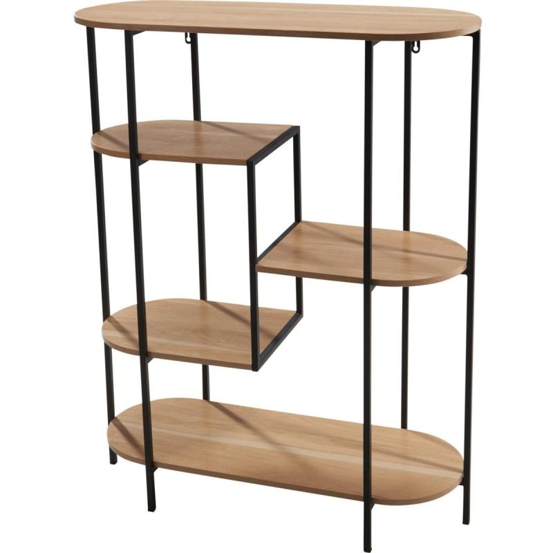 lupin-wear-ca-5-tier-oval-flower-stand-shelved-77x30x95cm-wooden-tabletop-2317424 5-TIER OVAL FLOWER STAND SHELVED 77X30X95CM WOODEN TABLETOP - Image 1