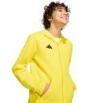 adidas Entrada 26 Full Zip Hoodie Yellow KH1777 - Image 7