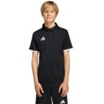 adidas Entrada 26 Polo Kids T-Shirt Black JZ6629 - Image 4
