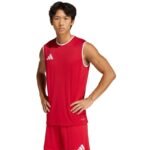 adidas Entrada 26 Sleeveless Jersey Mens T-Shirt Red KB3932