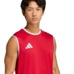 adidas Entrada 26 Sleeveless Jersey Mens T-Shirt Red KB3932 - Image 5